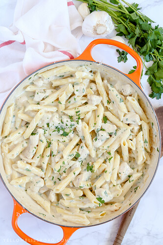 Creamy-Garlic-Penne-Pasta-with-Chicken-8