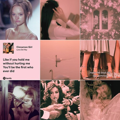 Neutral Pastel Aesthetic Vintage Moodboard Photo Collage Grid Instagram Post