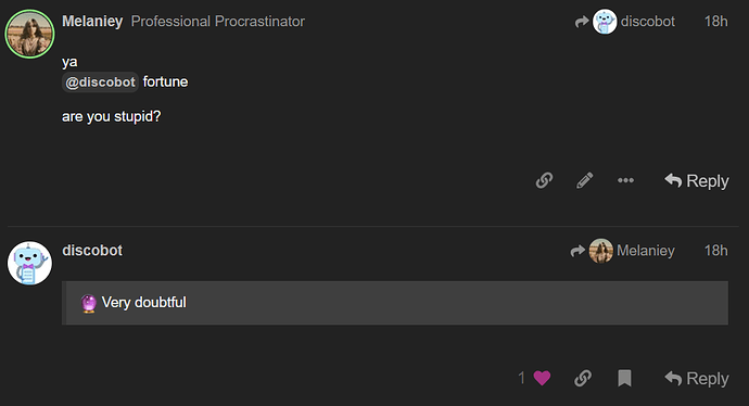 discobot is not nice