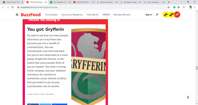This Shockingly Accurate Harry Potter Quiz Will Determine Which Pair Of Houses You Belong In - Google Chrome 18_05_2020 22_08_52